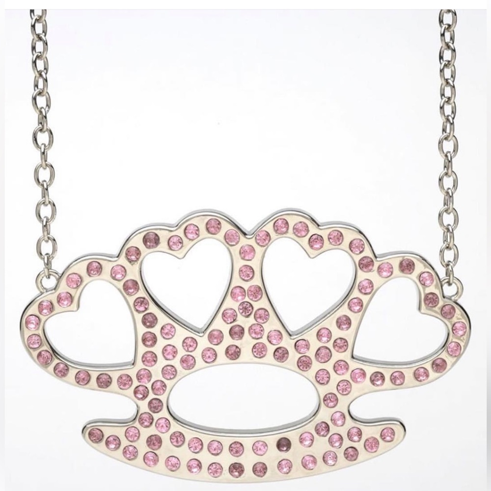 Rock Rebel ISO brass knuckle necklace